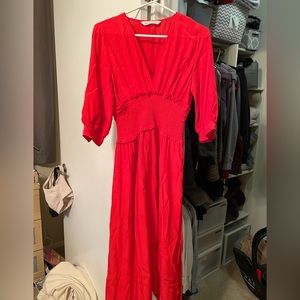 Zara red dress